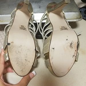 Reserved for Lisa - Gold Strappy Heels